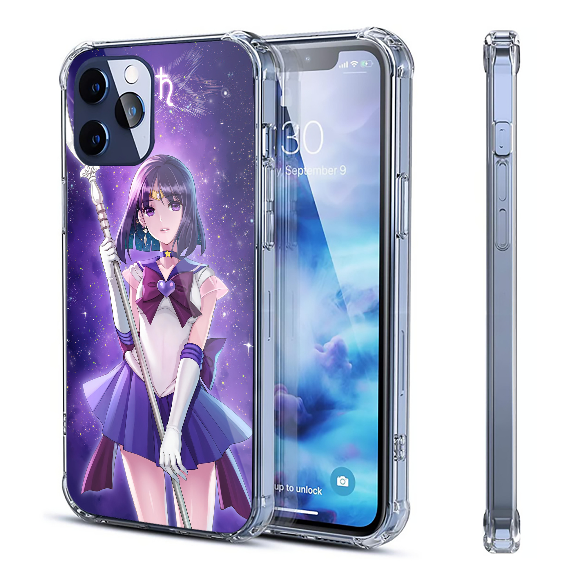 （画像用） 美少女戦士セーラームーン Sailor Moon 【iPhone 12シリーズ対応】透明スマホケース（クリアソフトケース）